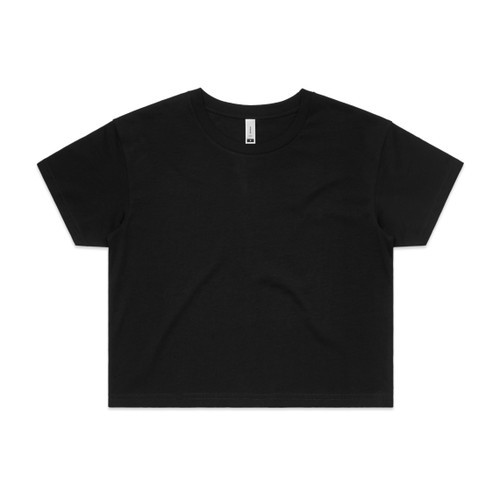 BLACK wo's-crop-tee-black